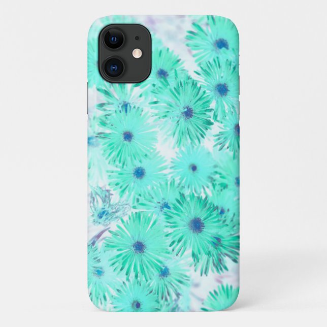 Coques Case-Mate iPhone Pale Turquoise Pastel Fleurs sauvages iPhone 11 Co (Dos)