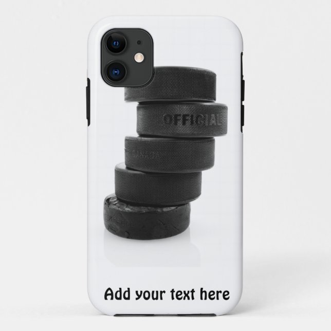Coques Case-Mate iPhone Palets de hockey sur glace (Dos)