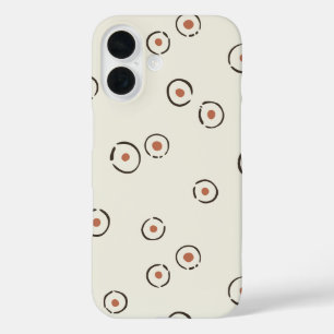 Coque Pour iPhone 16 Palette Abstrait Rétro Bohème à Points Organiques
