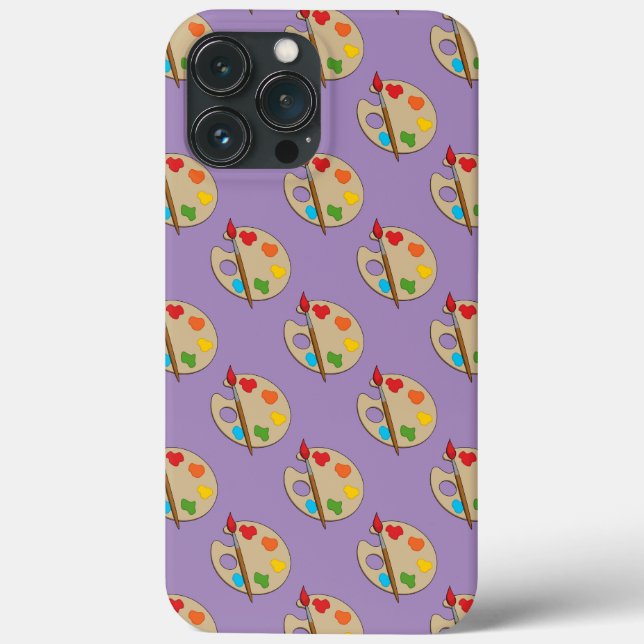Coques Case-Mate iPhone Palette d'artiste avec pinceau (Verso)