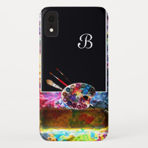 Coque Case-Mate Pour iPhone PALETTE DE COULEUR ARTISTE MONOGRAMME Noir