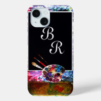 PALETTE DE COULEUR ARTISTE MONOGRAMME Noir