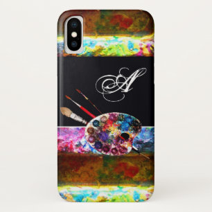 Etui iPhone Case-Mate PALETTE DE COULEUR ARTISTE MONOGRAMME Noir