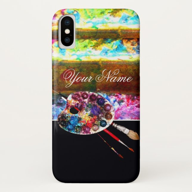 Coques Case-Mate iPhone PALETTE DE COULEUR ARTISTE, Noir (Dos)