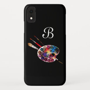 Etui iPhone Case-Mate PALETTE DE COULEURS DE L'ARTISTE MONOGRAMME Noir