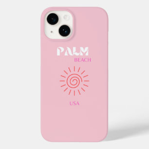 Coque Case-Mate iPhone Palm Beach, Preppy, Preppy Room, Rose