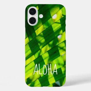 Coque Pour iPhone 16 Plus Palm Feuilles Plaid, Kapaa, Kauai, Hawaii Coque-Ma