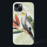 Etui iPhone 13 Palm Leaves<br><div class="desc">Palm Leaves With Black Bird Artist : Grace Popp | Image ID : 157016GG</div>