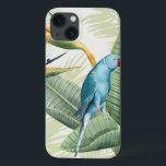iPhone 13 Case Palm Leaves<br><div class="desc">Palm Leaves With Blue Bird Artist : Grace Popp</div>