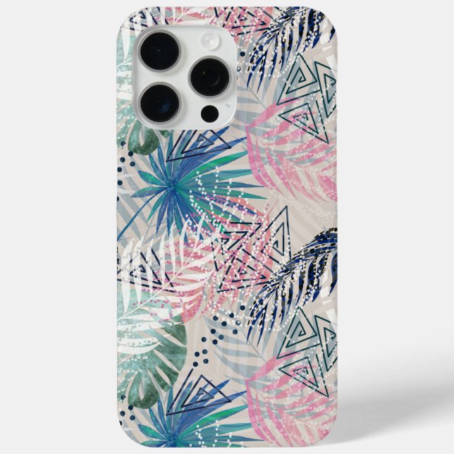 Coques Case-Mate iPhone Palm leaves, tropical, Botanical, leaves, jungle, (Verso)