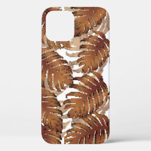 Case-Mate iPhone Case Palm Monstera Motif sans couture. Tropi blanc oran