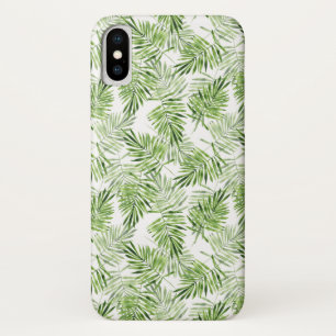 Coque iPhone X Palmettes vertes