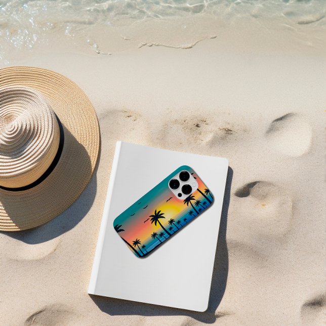 Coques Case-Mate iPhone Palmier de la plage de Sunset (Créateur téléchargé)