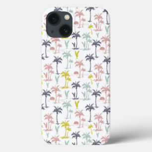 Etui iPhone 13 Palmier en pastel par le motif de plage