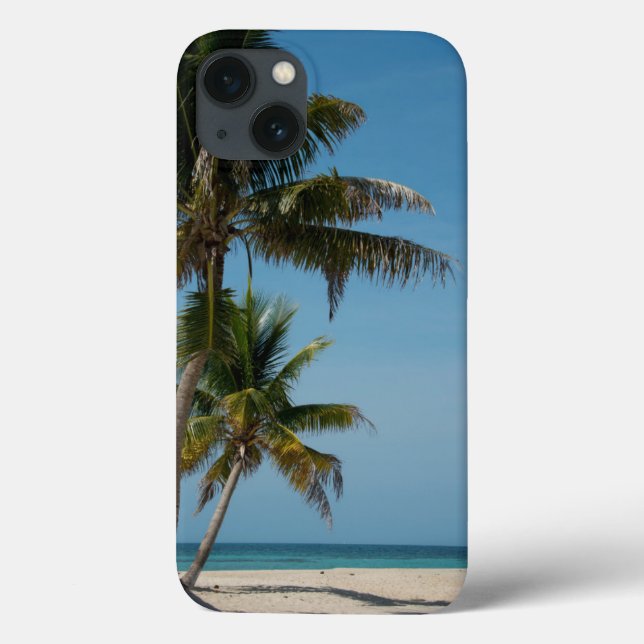 Coques Case-Mate iPhone Palmier et plage de sable blanc (Verso)