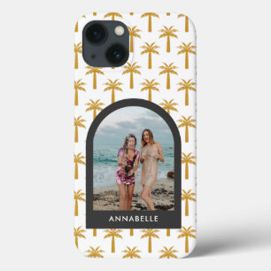 Case-Mate iPhone Case Palmier tropical arc d'été chic moutarde photo