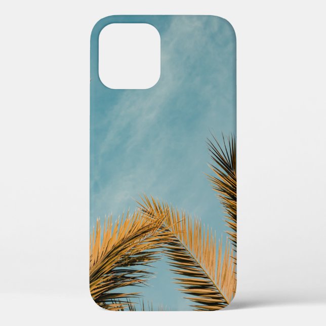Coques Case-Mate iPhone Palmier vert sous ciel bleu le matin (Verso)