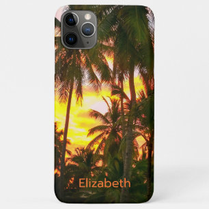 Case-Mate iPhone Case Palmiers des îles tropicales Coucher de soleil Abs