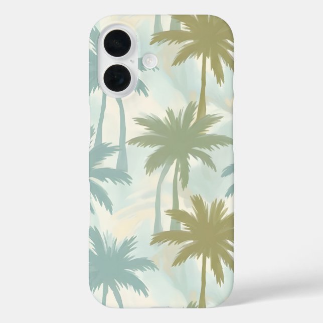 Coques Case-Mate iPhone Palmiers Doux – Motif Tropical Pastel (Verso)