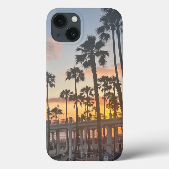Coques Case-Mate iPhone Palmiers en Océan Californie Sunset (Verso)