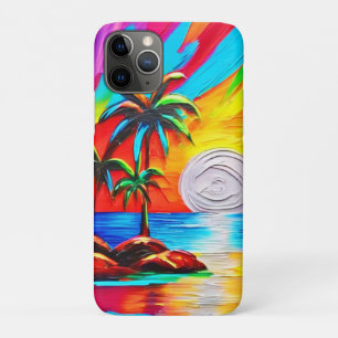 Case-Mate iPhone Case Palmiers et peinture au soleil couchant