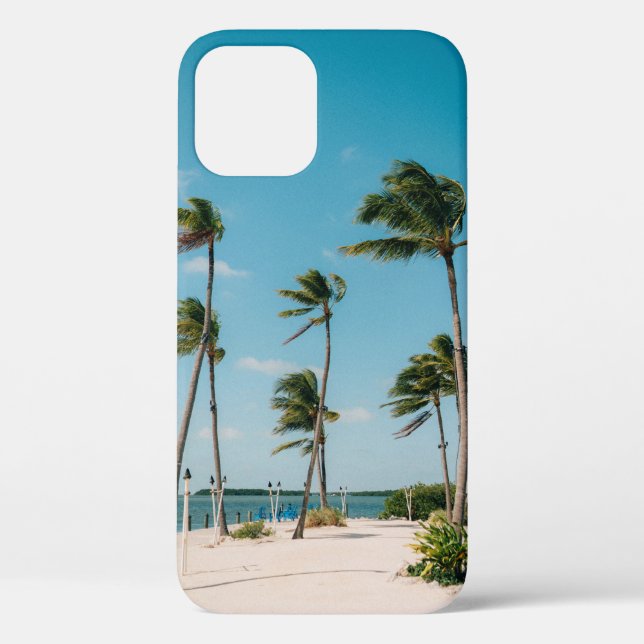 Coques Case-Mate iPhone Palmiers le matin sur la plage (Verso)