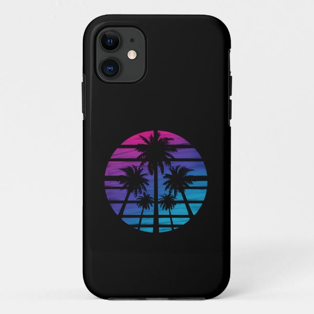 Coques Case-Mate iPhone Palmiers Plage Hawaïenne Vacances d'Été (Dos)