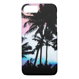 Case-Mate iPhone Case Palmiers tropicaux d'été ciel bleu rose
