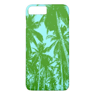 Coque Case-Mate Pour iPhone Palmiers tropicaux en vert et bleu