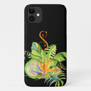 Case-Mate iPhone Case Palmiers tropicaux & Monogramme floral S