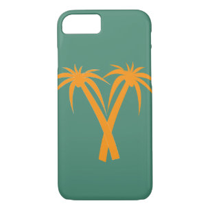 Coques Pour iPhone Palmiers tropicaux orange été