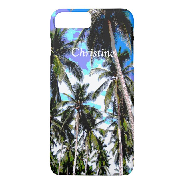 Coques Case-Mate iPhone Palmiers tropicaux Personnalisés (Dos)