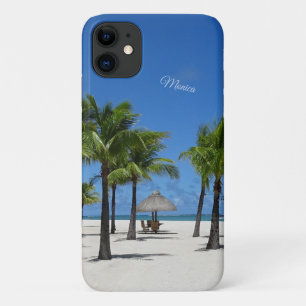 Case-Mate iPhone Case PalmTrees at the Beach avec votre nom ou vos initi