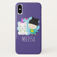 Pals de caricature mignonnes - Bonne licorne et oi