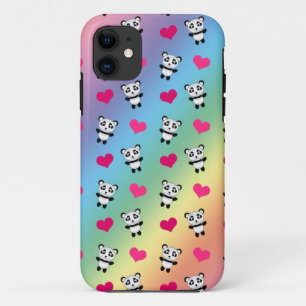 Coque Case-Mate Pour iPhone Panda arc-en-ciel mignon coeur motif