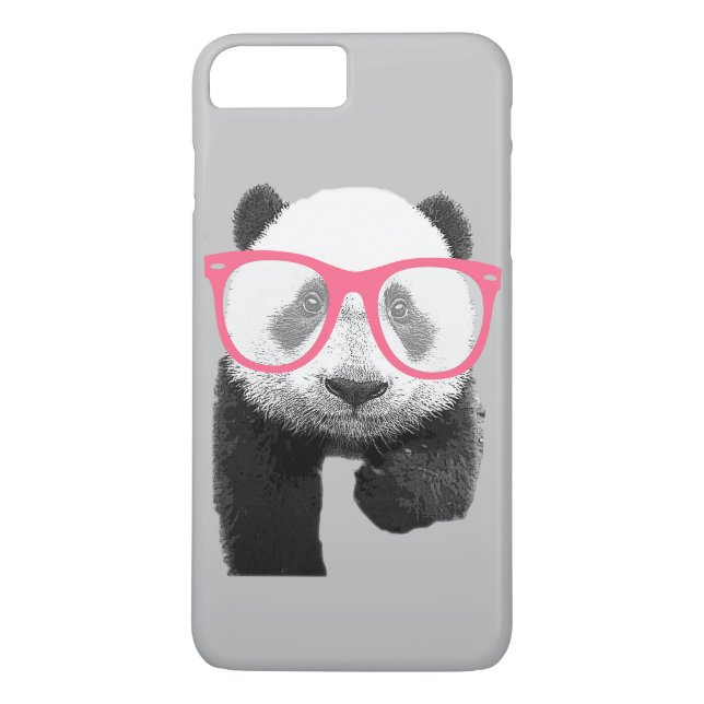 Coques Case-Mate iPhone Panda avec le téléphone drôle mignon 7 en verre (Dos)