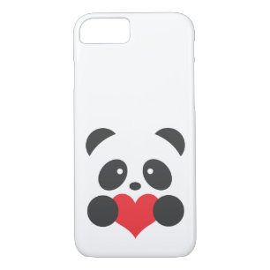 Coque Case-Mate Pour iPhone Panda avec un coeur