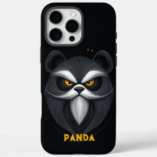 Coque iPhone 16 Pro Max Panda noir en colère