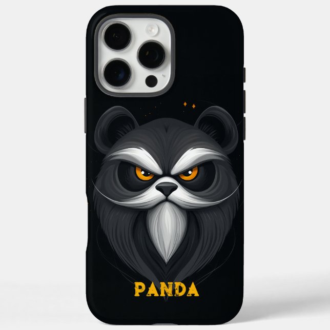 Coques Case-Mate iPhone Panda noir en colère (Verso)