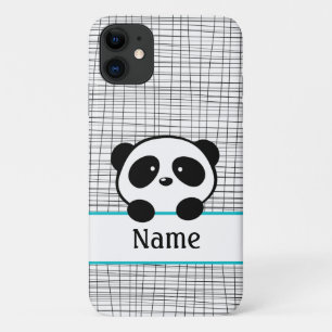 Coque Case-Mate Pour iPhone Panda personnalisé Whimsical Aqua Blue