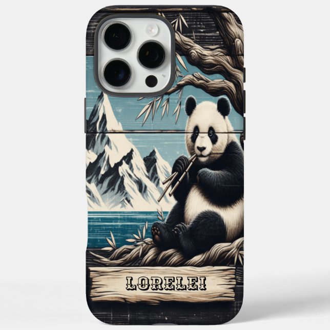 Coques Case-Mate iPhone Panda's Mountain Perch : Repose de Bambou (Verso)