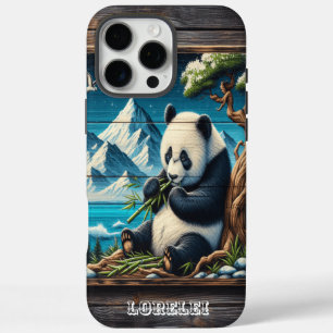 Coque iPhone 16 Pro Max Panda's Secluded Nook : Bambou Plaisir