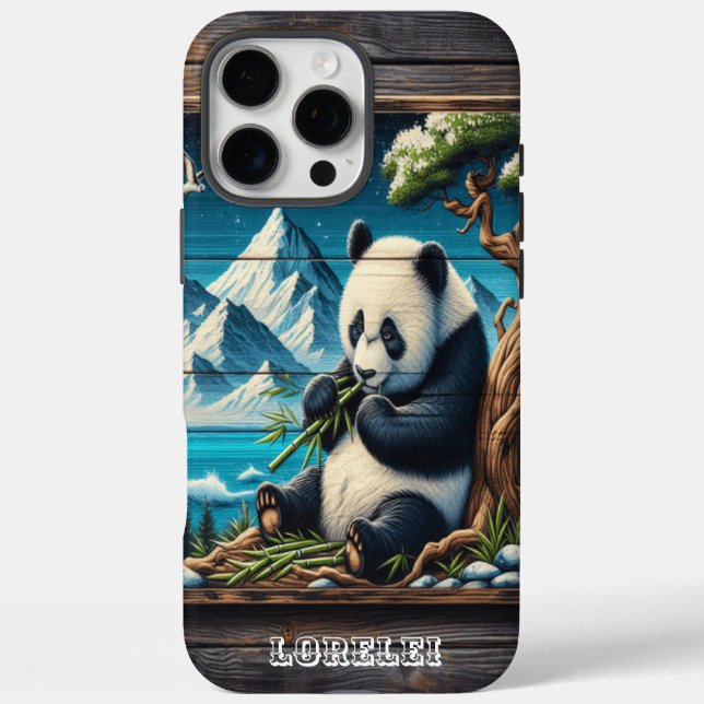 Coques Case-Mate iPhone Panda's Secluded Nook : Bambou Plaisir (Verso)