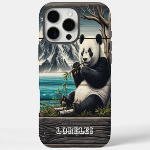 Coque iPhone 16 Pro Max Panda's Secluded Nook : Bambou Plaisir