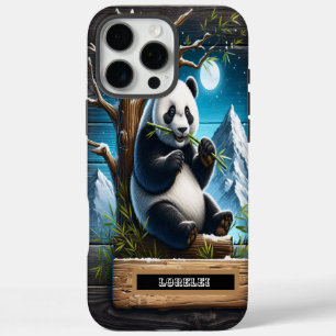 Coque iPhone 16 Pro Max Panda's Secluded Spot : Bite de Bambou