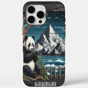 Coque iPhone 16 Pro Max Panda's Treetop Hideaway : Bamboo Indulgence