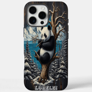 Coque iPhone 16 Pro Max Panda's Wooded Perch : Repose de Bambou