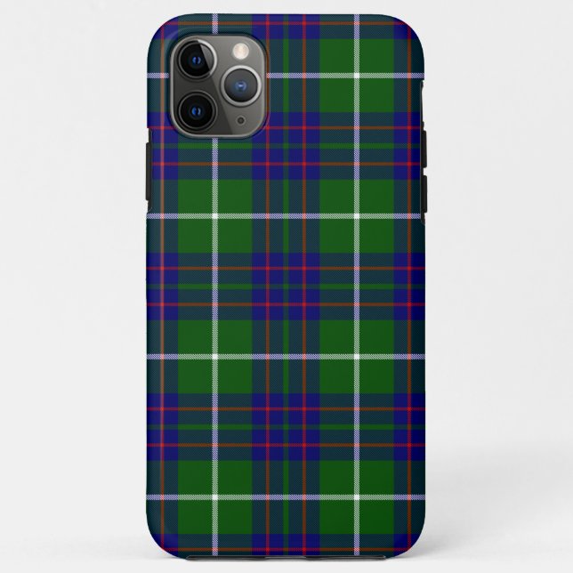Coques Case-Mate iPhone Panier bleu vert tartan MacIntyre (Dos)