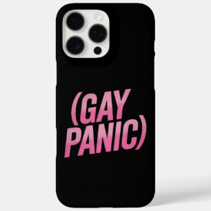 Coque iPhone 16 Pro Max Panique gay protestation LGBTQ Fierté