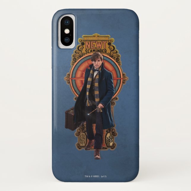 Coques Case-Mate iPhone Panneau Art Nouveau NEWT SCAMANDER™ Walking (Dos)